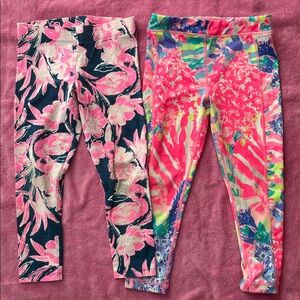Lilly Pulitzer kids leggings bundle size S
